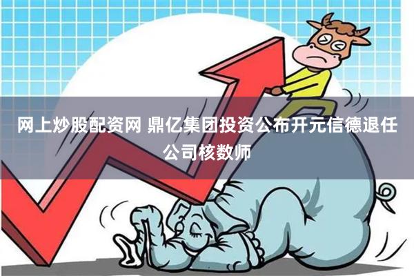 网上炒股配资网 鼎亿集团投资公布开元信德退任公司核数师